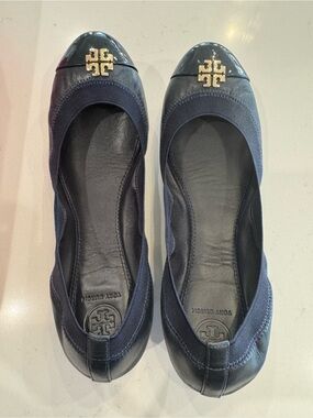 Tory Burch Jolie Ballet Flat in Perfect Navy